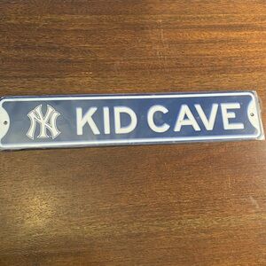 New York Yankees Kid Cave Sign